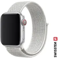 Swissten Nylon Band for Apple Watch 42/44/45/49 mm White