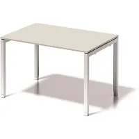 Bisley Schreibtisch DUH1208GW396 U 1200x650-850x800mm ws/gr.ws