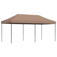 DKD Home Decor Partyzelt Faltbar Pop-Up Braun 580x292x315 cm