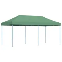 Syfax Partyzelt Faltbar Pop-Up Grün 580x292x315 cm