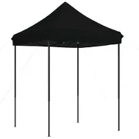 Syfax Partyzelt Faltbar Pop-Up Schwarz 200x200x306 cm