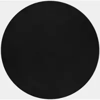 KADIMA DESIGN Teppich Waschbar Uni Modern Strapazierfähig Esszimmer Flur Rund Schwarz 200x200 cm OEKO-TEX Schadstoffgeprüft – NECKAR von