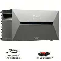 Anker PowernessBalkonkraftwerk Speicher , SOLIX Solarbank 4 E5000 Pro 5kWh All-in-One Stromspeicher mit Plug & Play für Ihre PV-Nachrüstung (0% MwSt)