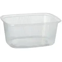Metro Professional 2000 "" Verpackungsbecher, PP eckig 250 ml 4,9 cm x 8,1 cm x 10,8 cm transparent