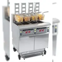 Casselin Elektrische friteuse met automatische lifter en filtratiee 4 x 12 liter 17+17kW CFPRAF124