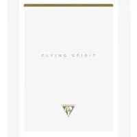 Clairefontaine 5x Flying Spirit, Block kopfseitig geleimt, A5 70 Blatt abtrennbar, liniert, Einband weiß, Motive sortiert - Weiß 104636C