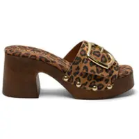 Lazamani Clogs Damen Braun Wildleder