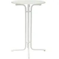 Metro Professional Stehtisch klappbar Mistrano, Stahl, Ø 70 x 110 cm, rund, weiß