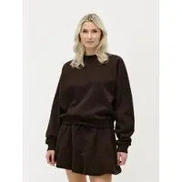 LeGer By Lena Gercke Sweatshirt LEGER "Melody, ", Damen, Gr. 44, dunkelbraun, Sweatshirts Sweatshirt, locker geschnitten