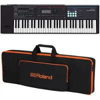 Roland Juno D-6 61 Key Portable Synthesizer mit X-Frame Ständer