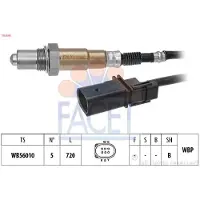 Facet Lambdasonde für VW GOLF VI (5K1) vor-Kat Beheizt Planarsonde Breitband-Lambda-Sonde 720mm 10.8595