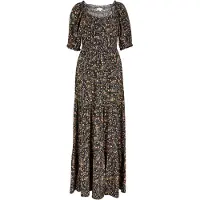 Apricot Maxikleid "Geblümtes Paisley-Maxikleid" mit elastischen Details