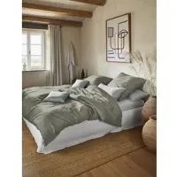 Irisette Bettwäsche "Paris 8000", salbei, B/L: 200cm x 220cm, 1 Stk., 2 Stk., Mako-Satin, B/L: 80cm x 80cm, 3, Bettwäsche, Bettwäsche, Hochwertige Premium Bettwäsche
