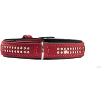 Hunter Halsband Softie Deluxe S (45), rot/schwarz