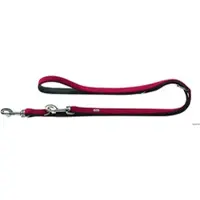 Hunter Verstellbare Führleine Softie 15/200, rot/schwarz