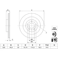 Bosch Bremsscheibe 0 986 479 J78, 1 Stück