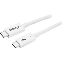 StarTech.com .com Thunderbolt 3 Kabel 50 cm, 40 Gbps, 100W PD, USB-C, weiß