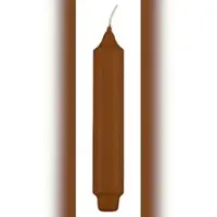 Kopschitz Kerzen Stabkerzen mit Zapfenfuß Haselnuss, 170 x Ø 30 mm, 12 Stück