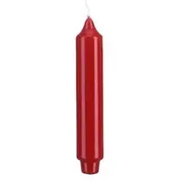 Kopschitz Kerzen Kerzen Punchkerzen Klarlack Hochglanz Rot, 250 x 30 mm, 12 Stück