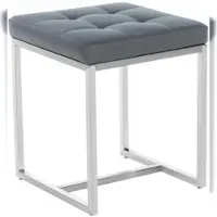 Proregal CHEFGASTRO Sitzhocker PALMA HxBxT 48x40x40cm Kunstleder Grau