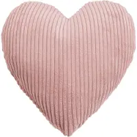 Magma Heimtex Dekokissen "SHARA Herzkissen" Kuscheliges Herzkissen mit Cord-Charme