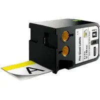 Dymo XTL Pre-Sized Label, Black on White