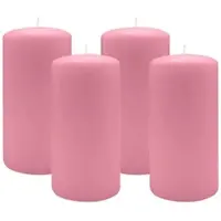 Kopschitz Kerzen 2er Set Adventskranzkerzen Altrosa Ø 100 x 300 mm