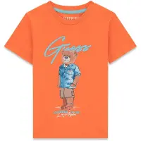 GUESS T-Shirt N6GI04 K8HM4 Orange Regular Fit 74