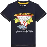 GUESS T-Shirt N6GI07 K8HM4 Dunkelblau Regular Fit