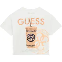 GUESS T-Shirt J6GI06 K6YW4 Weiß Relaxed Fit 128