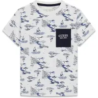 GUESS T-Shirt N6GI03 K8HM4 Weiß Regular Fit 92