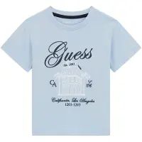 GUESS T-Shirt N6GI00 K8HM4 Himmelblau Regular Fit 110