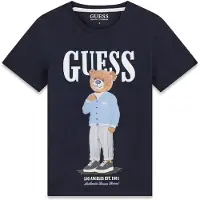 GUESS T-Shirt L6GI09 K8HM4 Dunkelblau Regular Fit 170