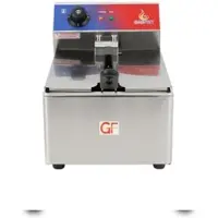 GASFRIT – Elektrische Fritteuse 8 Liter ohne Ablasshahn, 3000 W, mit hochwertigem E.G.O-Thermostat