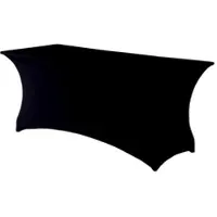 Metro Professional Stretchhusse für Banketttisch Onyx, Polyester / Elasthan, 120 x 80 cm, schwarz