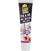 Pattex Montagekleber Kleben statt Bohren Fix und Ab, für den Innenbereich, ablösbar, ohne Lösungsmittel, Tube mit 44 g