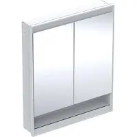 Geberit ONE Spiegelschrank mit ComfortLight, 2 Türen, Unterputzmontage, mit Nische, 75x90x15cm, 505
