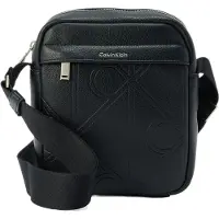 Calvin Klein EMBLEM AOP EMBOSS REPORTER Herren Tasche Schwarz : Größe - UNICA Größe: UNICA