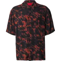 HUGO Oversized Hemd mit Digital-Print Grösse L
