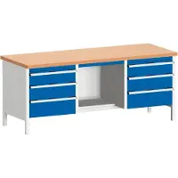 Bott Kastenwerkbank cubio KW-2078-2.9, enzianblau