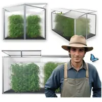 GARMIO Frühbeet Mini Gewächshaus Protea mit Dachfenster, UV-Schutz, Alu Frühbeet, Mini-Gewächshaus, Treibhaus, Frühbeetkasten