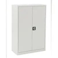 Ceha Flügeltüren- und Stahlschrank Classic 120 x 80 x 38 cm 3 Ordnerhöhen mit Türen in RAL7035 (lichtgrau)