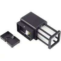 LUCANDE LED-Außenwandleuchte Dakil, schwarz, Aluminium