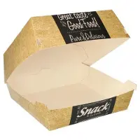 Papstar 87493 Einweg-Lebensmittelbehälter Karton Beige