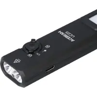 Acebeam UC25 mit 3.100 Lm Kalt.- Warmweissem / UV Licht und grünem Laser, Schwarz