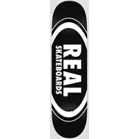 Real Team Classic Oval 8.25" Skateboard Deck black Gr. Uni