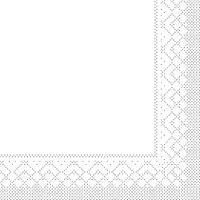 Mank Tissue Serviette Weiß, 20 x 20 cm, 300 Stück -