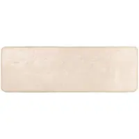 vidaXL Teppichläufer MARSA Creme 50 x 200 cm Polyester und PVC