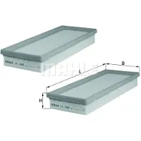MAHLE ORIGINAL Luftfilter [Hersteller-Nr. LX1466/S] für Mercedes-Benz, Chrysler