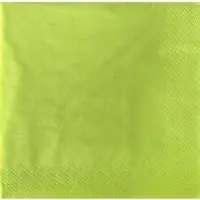 Papstar 15 X 20 Servietten, 3-lagig 1/4-Falz 33 cm x 33 cm limonengrün